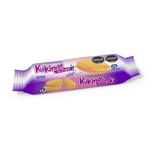 Galletas Kukinas rellenas vainilla 65grs