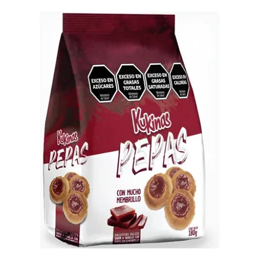 Galletas Kukinas pepas membrillo 300grs