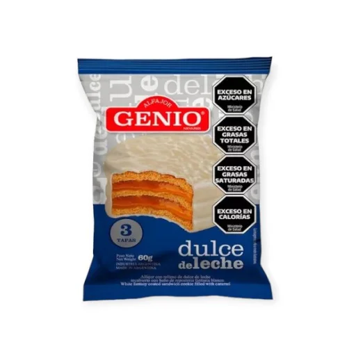 Alfajor Genio blanco x12u