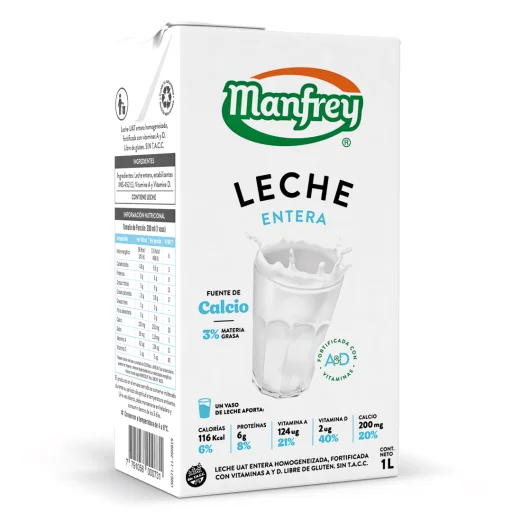 Leche entera Manfrey