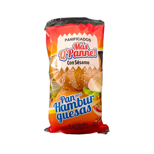 Pan De Hamburgesa c/Sesamo x4 Mas Q Panne