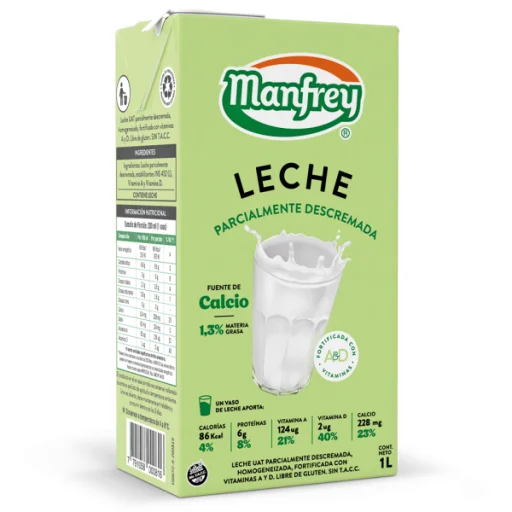 Leche descremada Manfrey